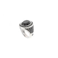 Anello Zancan Uomo Cosmopolitan in Argento Spinello EXA213-22 - EXA213-22
